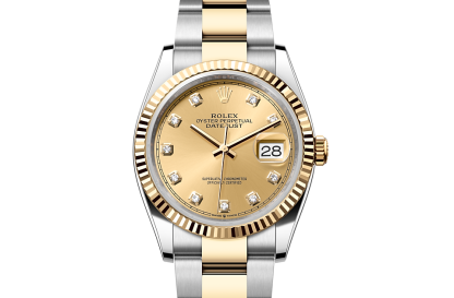 fake luxury Rolex Datejust 36 Oystersteel and yellow gold M126233-0018