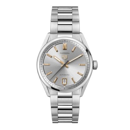 fake wrist TAG Heuer Carrera Date 36mm Unisex Watch Silver Stainless Steel WBN2310.BA0001