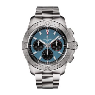 fashion designer Breitling Avenger Chronograph B01 44mm Mens Watch Blue Stainless Steel Stainless Steel AB0147101C1A1