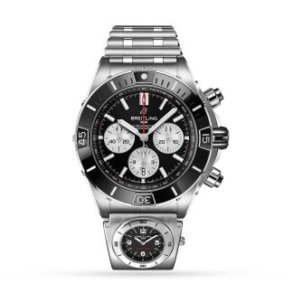 fashion designer Breitling Super Chronomat B01 44 Stainless Steel Watch Stainless Steel AB0136251B1A2