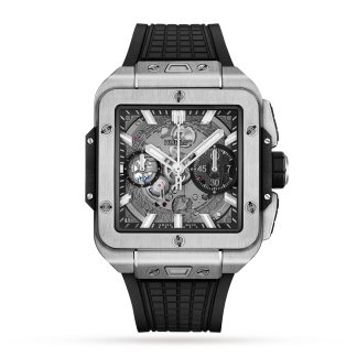 fashion designer Hublot Square Bang Unico Titanitum 42mm Mens Watch Rubber 821.NX.0170.RX