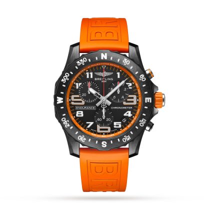 fashion luxury Breitling Endurance Pro 44mm Orange Rubber Strap Watch Rubber X82310A51B1S1