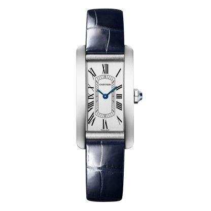 fashion luxury Cartier Tank Américaine Watch Small Model Quartz Movement Steel Leather Alligator WSTA0082