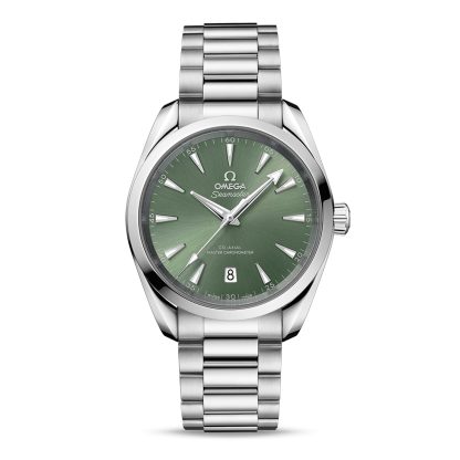 fashion luxury Omega Seamaster Aqua Terra 150m Co-Axial Master Chronometer 38mm Unisex Watch Green Stainless Steel O22010382010002