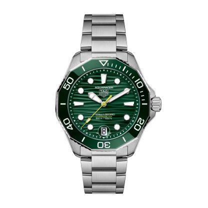 fashion luxury TAG Heuer Aquaracer Professional 300 Date 42mm Mens Watch Green Stainless Steel WBP5116.BA0013