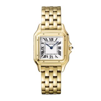 high quality designer Cartier Panthère De Cartier Watch Medium Model Quartz Movement Yellow Gold Yellow Gold WGPN0009