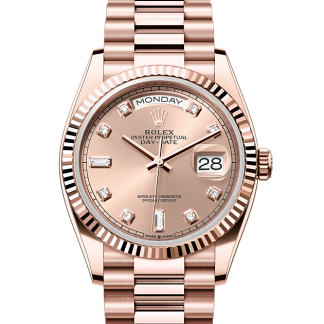 high quality designer Rolex Day-Date 36 Everose gold M128235-0009