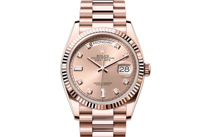 high quality designer Rolex Day-Date 36 Everose gold M128235-0009