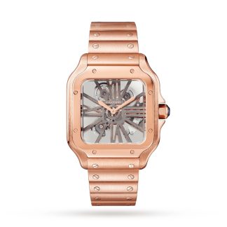 hot sale designer Cartier Santos De Cartier Watch Large Model Manual Winding Rose Gold Rose Gold WHSA0016