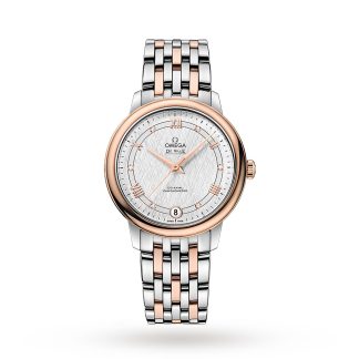 hot sale designer Omega De Ville Prestige Ladies 32.5mm Co-Axial Automatic Ladies Watch Stainless Steel & 18ct Rose Gold O42420332052002