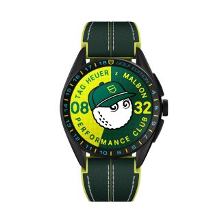 hot sale designer TAG Heuer Connected Calibre E4 X Malbon Golf Edition Special Edition 45mm Mens Watch Green Rubber SBR8A85.EB0338