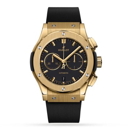 hot sale luxury Hublot Classic Fusion Yellow Gold 42mm Rubber 541.VX.1130.RX