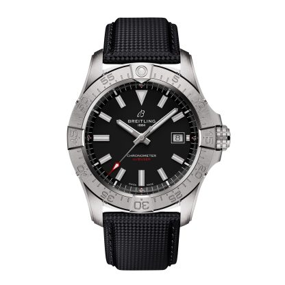 replica designer Breitling Avenger Automatic 42mm Mens Watch Black Leather Calfskin A17328101B1X1