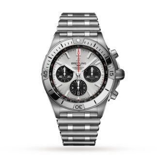 replica designer Breitling Chronomat B01 42 Stainless Steel Silver Watch Stainless Steel AB0134101G1A1