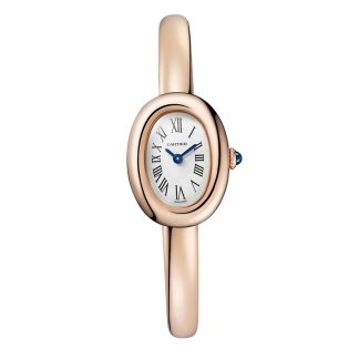 replica designer Cartier Baignoire De Cartier Watch Mini Model Quartz Movement Rose Gold Rose Gold WGBA0020