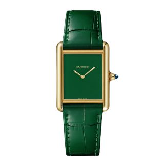 replica designer Cartier Tank Louis Cartier watch large model Manufacture mechanical movement with manual winding. Alligator WGTA0191