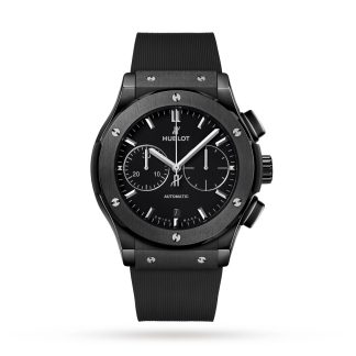 replica designer Hublot Classic Fusion Chronograph Black Magic 45mm Rubber 521.CM.1171.RX