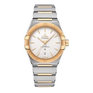 replica designer Omega Constellation 39mm Ladies Watch White Stainless Steel & 18ct Yellow Gold O13120392002002