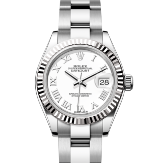 replica designer Rolex Lady-Datejust Oystersteel and white gold M279174-0020