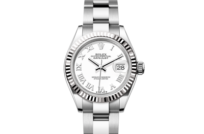 replica designer Rolex Lady-Datejust Oystersteel and white gold M279174-0020