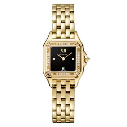 replica luxury Cartier Panthère De Cartier Watch Small Model Quartz Movement Yellow Gold Yellow Gold WJPN0053