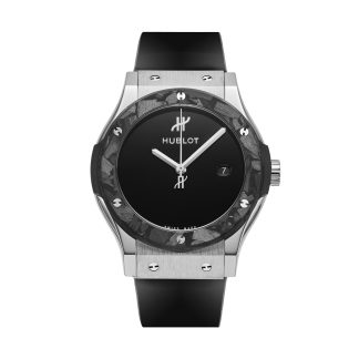 replica luxury Hublot Classic Fusion 42mm Centenary Special Editon Mens Watch Black The Watches of Switzerland Group Exclusive Rubber 542.NQ.1270.RX.WOS24