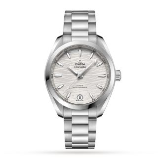 replica luxury Omega Seamaster Aqua Terra Co-Axial Master Chronometer 34mm Ladies Watch Stainless Steel O22010342002002