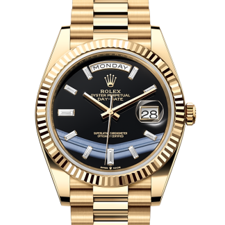 replica luxury Rolex Day-Date 40 yellow gold M228238-0059