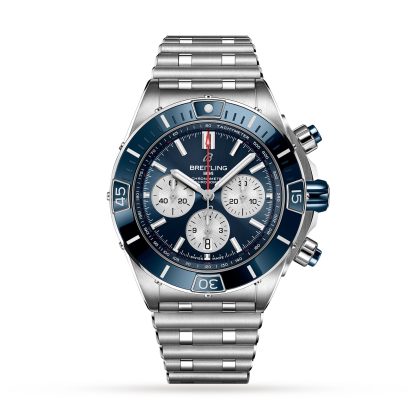 wholesale designer Breitling Super Chronomat B01 44 Stainless Steel Watch Stainless Steel AB0136161C1A1