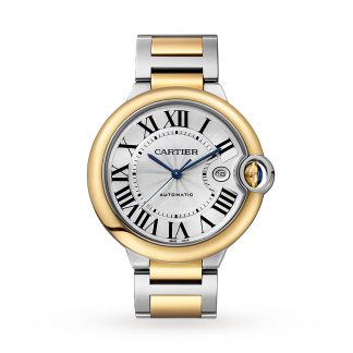 wholesale designer Cartier Ballon Bleu De Cartier Watch 42mm Automatic Winding Steel Case Stainless Steel & Yellow Gold W2BB0039