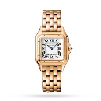 wholesale designer Cartier Panthère De Cartier Watch Medium Model Quartz Movement Rose Gold Rose Gold WGPN0007