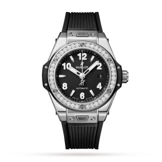 wholesale designer Hublot Big Bang One Click Steel Diamonds 33mm Watch Rubber 485.SX.1170.RX.1204