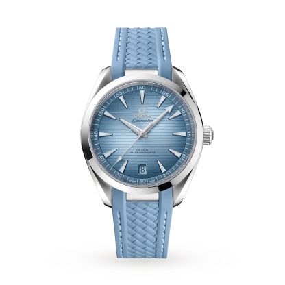 wholesale designer Omega Seamaster Aqua Terra 150M Co-Axial Master Chronometer 41mm Summer Blue Rubber O22012412103008