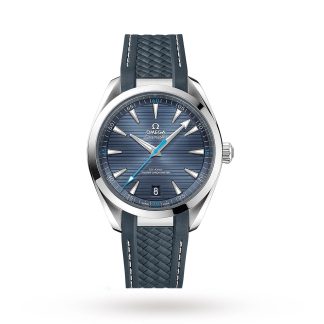 wholesale designer Omega Seamaster Aqua Terra 150M Mens Blue Dial 41mm Automatic Co-Axial Watch Rubber O22012412103002