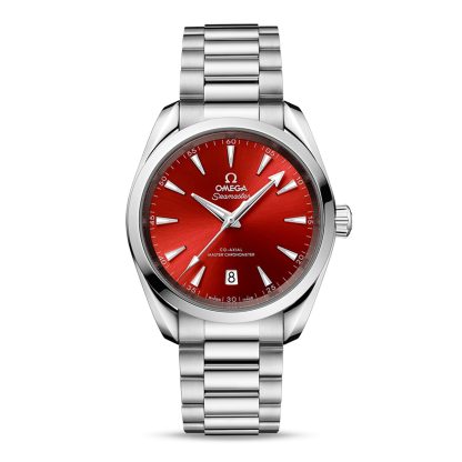 wholesale designer Omega Seamaster Aqua Terra 150m Co-Axial Master Chronometer 38mm Unisex Watch Terracotta Red Stainless Steel O22010382013003