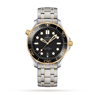 wholesale designer Omega Seamaster Pro-Diver 300 Mens Watch Yellow Gold Plated O21020422001002