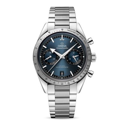 wholesale designer Omega Speedmaster 57 Co-Axial Master Chronometer Chronograph 40.5mm Mens Watch Blue Stainless Steel O33210415103001