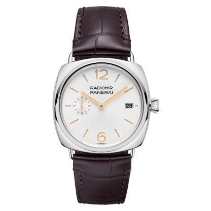 wholesale designer Panerai Radiomir Quaranta Automatic 40mm Mens Watch White Alligator PAM01570