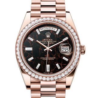 wholesale designer Rolex Day-Date 40 Everose gold and diamonds M228345RBR-0016