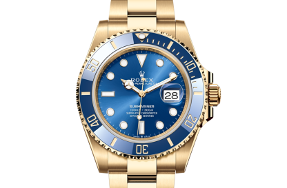 wholesale designer Rolex Submariner Date yellow gold M126618LB-0002