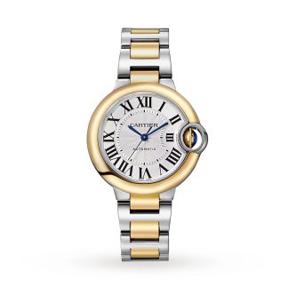 wholesale luxury Cartier Ballon Bleu De Cartier Watch 33mm Automatic Winding Steel Case Stainless Steel & Yellow Gold W2BB0037