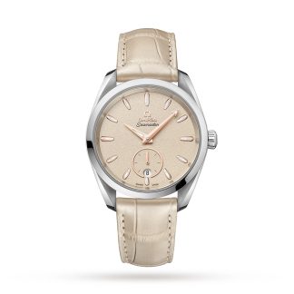 wholesale luxury Omega Seamaster Aqua Terra Small Seconds 38mm Ladies Watch Leather O22013382009001