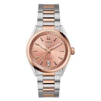 wholesale luxury TAG Heuer Carrera Date 36mm Ladies Watch Rose Gold Stainless Steel & 18ct Rose Gold WBN2350.BD0000