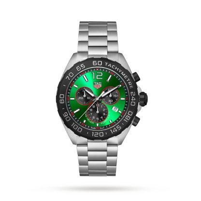 wholesale luxury TAG Heuer Formula 1 Quartz Chronograph 200M 43mm Mens Watch Green Stainless Steel CAZ101AP.BA0842